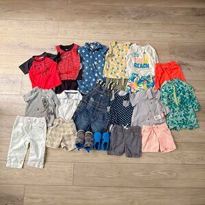BOYS BACK TO SCHOOL CUTE COMFY ATHLETIC BUNDLE 18-24 MONTHS